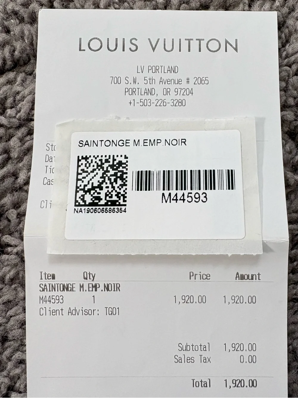 Louis Vuitton authentic lv